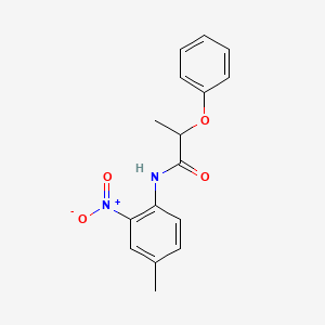 molecular formula C16H16N2O4 B4925878 N-(4-methyl-2-nitrophenyl)-2-phenoxypropanamide 