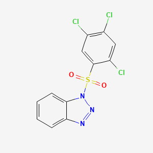 molecular formula C12H6Cl3N3O2S B4925935 1-[(2,4,5-trichlorophenyl)sulfonyl]-1H-1,2,3-benzotriazole 