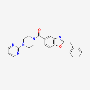 molecular formula C23H21N5O2 B4925943 2-benzyl-5-{[4-(2-pyrimidinyl)-1-piperazinyl]carbonyl}-1,3-benzoxazole 