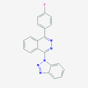 molecular formula C20H12FN5 B492605 1-(1H-1,2,3-benzotriazol-1-yl)-4-(4-fluorophenyl)phthalazine CAS No. 667912-64-3