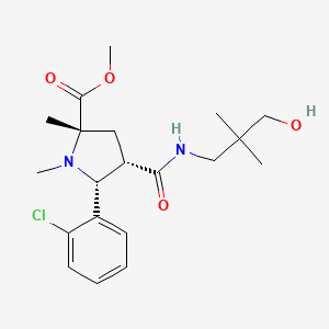 molecular formula C20H29ClN2O4 B4926051 methyl (2S*,4S*,5R*)-5-(2-chlorophenyl)-4-{[(3-hydroxy-2,2-dimethylpropyl)amino]carbonyl}-1,2-dimethyl-2-pyrrolidinecarboxylate 