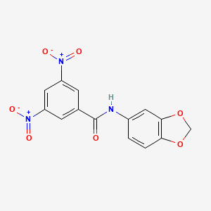 molecular formula C14H9N3O7 B4926083 N-1,3-benzodioxol-5-yl-3,5-dinitrobenzamide 