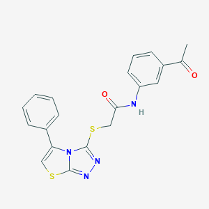 N-(3-acetylphenyl)-2-[(5-phenyl[1,3]thiazolo[2,3-c][1,2,4]triazol-3-yl)sulfanyl]acetamide