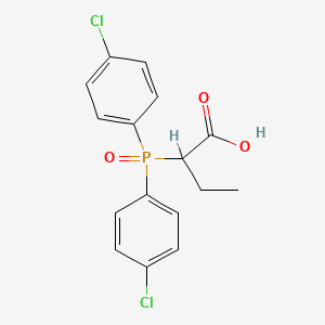 molecular formula C16H15Cl2O3P B4926094 2-[bis(4-chlorophenyl)phosphoryl]butanoic acid 