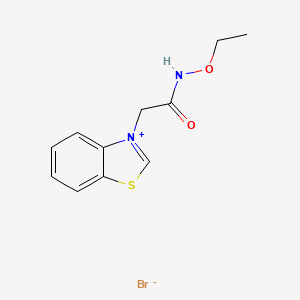 molecular formula C11H13BrN2O2S B4926131 3-[2-(ethoxyamino)-2-oxoethyl]-1,3-benzothiazol-3-ium bromide 