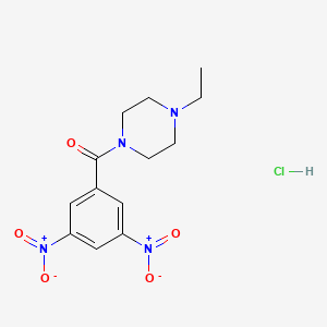 molecular formula C13H17ClN4O5 B4926167 1-(3,5-dinitrobenzoyl)-4-ethylpiperazine hydrochloride 