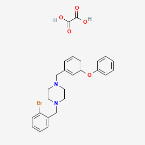 molecular formula C26H27BrN2O5 B4926183 1-(2-bromobenzyl)-4-(3-phenoxybenzyl)piperazine oxalate 