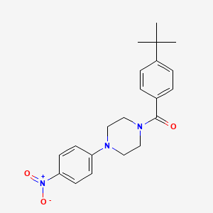 molecular formula C21H25N3O3 B4926202 1-(4-tert-butylbenzoyl)-4-(4-nitrophenyl)piperazine 