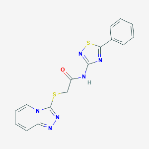 N-(5-phenyl-1,2,4-thiadiazol-3-yl)-2-([1,2,4]triazolo[4,3-a]pyridin-3-ylsulfanyl)acetamide