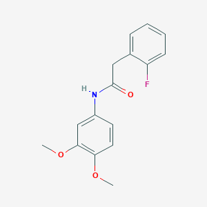 molecular formula C16H16FNO3 B4926296 N-(3,4-dimethoxyphenyl)-2-(2-fluorophenyl)acetamide 