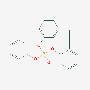 molecular formula C22H23O4P B049263 叔丁基苯基二苯基磷酸酯 CAS No. 56803-37-3
