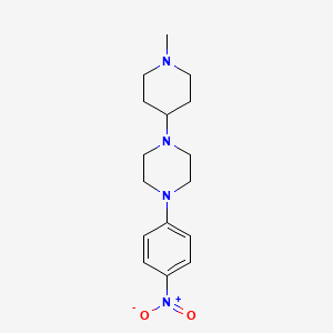 molecular formula C16H24N4O2 B4926326 1-(1-methyl-4-piperidinyl)-4-(4-nitrophenyl)piperazine 