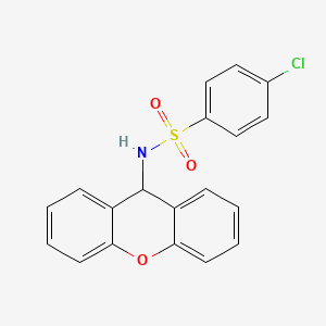 molecular formula C19H14ClNO3S B4926327 4-chloro-N-9H-xanthen-9-ylbenzenesulfonamide CAS No. 6325-76-4