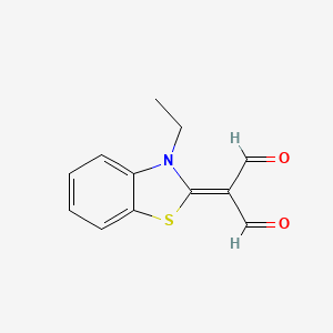 molecular formula C12H11NO2S B4926329 (3-ethyl-1,3-benzothiazol-2(3H)-ylidene)malonaldehyde 
