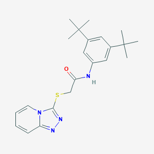 N-(3,5-ditert-butylphenyl)-2-([1,2,4]triazolo[4,3-a]pyridin-3-ylsulfanyl)acetamide