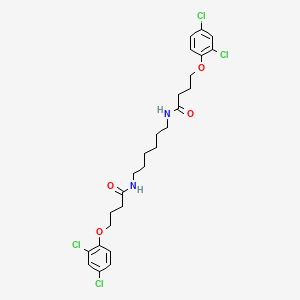 molecular formula C26H32Cl4N2O4 B4926362 N,N'-1,6-hexanediylbis[4-(2,4-dichlorophenoxy)butanamide] 