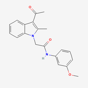 2-(3-acetyl-2-methyl-1H-indol-1-yl)-N-(3-methoxyphenyl)acetamide