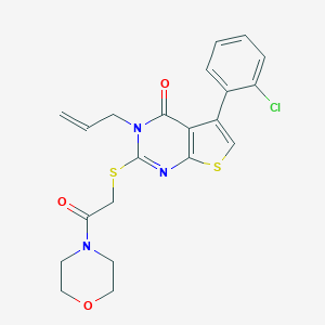 3-allyl-5-(2-chlorophenyl)-2-((2-morpholino-2-oxoethyl)thio)thieno[2,3-d]pyrimidin-4(3H)-one