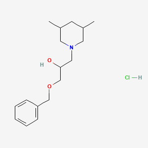 molecular formula C17H28ClNO2 B4926440 1-(benzyloxy)-3-(3,5-dimethyl-1-piperidinyl)-2-propanol hydrochloride 