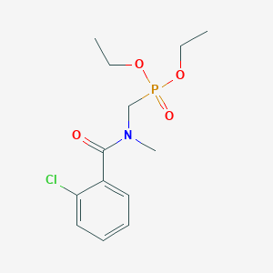 molecular formula C13H19ClNO4P B4926455 diethyl {[(2-chlorobenzoyl)(methyl)amino]methyl}phosphonate 