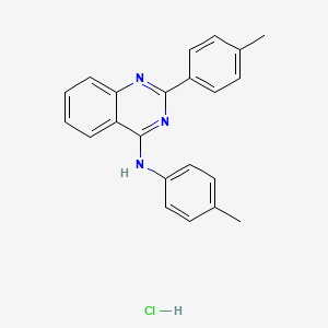 molecular formula C22H20ClN3 B4926480 N,2-bis(4-methylphenyl)-4-quinazolinamine hydrochloride 