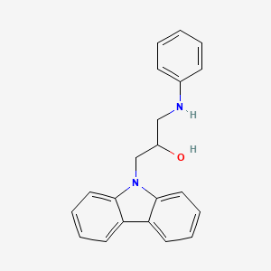 molecular formula C21H20N2O B4926499 1-anilino-3-(9H-carbazol-9-yl)-2-propanol 