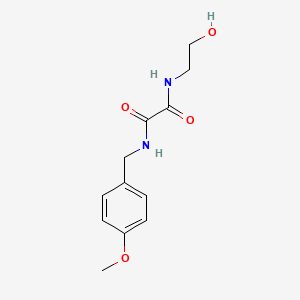 molecular formula C12H16N2O4 B4926513 N-(2-hydroxyethyl)-N'-(4-methoxybenzyl)ethanediamide 