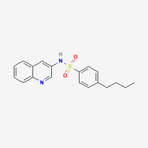molecular formula C19H20N2O2S B4926514 4-butyl-N-3-quinolinylbenzenesulfonamide 