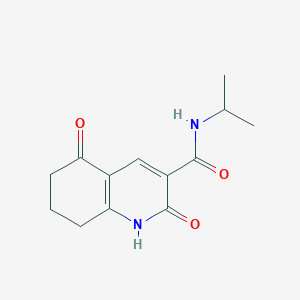 molecular formula C13H16N2O3 B4926547 N-isopropyl-2,5-dioxo-1,2,5,6,7,8-hexahydro-3-quinolinecarboxamide 