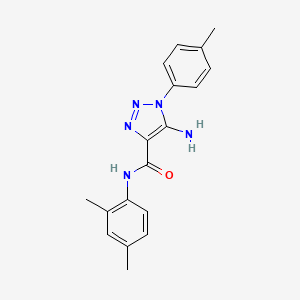 molecular formula C18H19N5O B4926614 5-amino-N-(2,4-dimethylphenyl)-1-(4-methylphenyl)-1H-1,2,3-triazole-4-carboxamide 