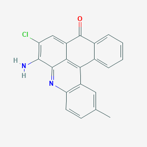 molecular formula C21H13ClN2O B4926619 6-amino-7-chloro-2-methyl-9H-naphtho[3,2,1-kl]acridin-9-one 