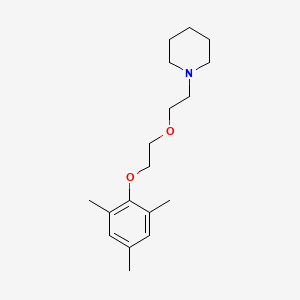 molecular formula C18H29NO2 B4926635 1-{2-[2-(mesityloxy)ethoxy]ethyl}piperidine 
