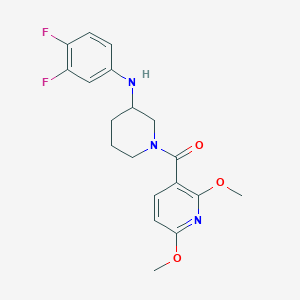 molecular formula C19H21F2N3O3 B4926645 N-(3,4-difluorophenyl)-1-[(2,6-dimethoxy-3-pyridinyl)carbonyl]-3-piperidinamine 