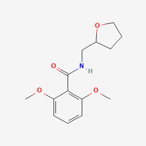 molecular formula C14H19NO4 B4926654 2,6-dimethoxy-N-(tetrahydro-2-furanylmethyl)benzamide 