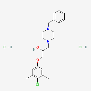 molecular formula C22H31Cl3N2O2 B4926660 1-(4-benzyl-1-piperazinyl)-3-(4-chloro-3,5-dimethylphenoxy)-2-propanol dihydrochloride 