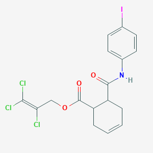 molecular formula C17H15Cl3INO3 B4926685 2,3,3-trichloro-2-propen-1-yl 6-{[(4-iodophenyl)amino]carbonyl}-3-cyclohexene-1-carboxylate CAS No. 5190-21-6