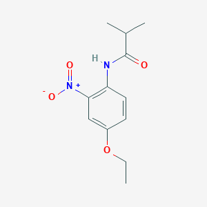 molecular formula C12H16N2O4 B4926695 N-(4-ethoxy-2-nitrophenyl)-2-methylpropanamide 