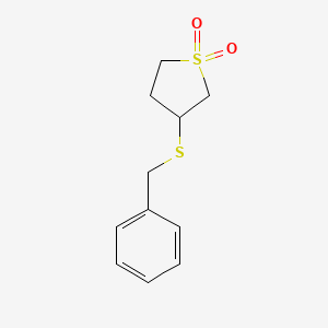 molecular formula C11H14O2S2 B4926713 3-(benzylthio)tetrahydrothiophene 1,1-dioxide 