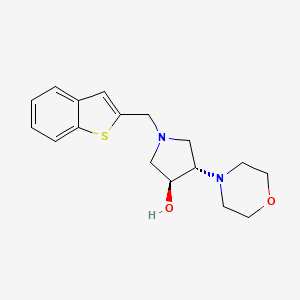 molecular formula C17H22N2O2S B4926716 (3S*,4S*)-1-(1-benzothien-2-ylmethyl)-4-(4-morpholinyl)-3-pyrrolidinol 