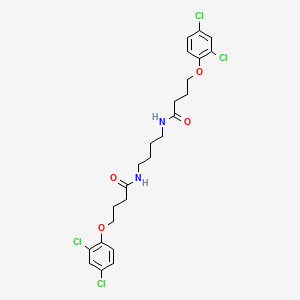 molecular formula C24H28Cl4N2O4 B4926724 N,N'-1,4-butanediylbis[4-(2,4-dichlorophenoxy)butanamide] 