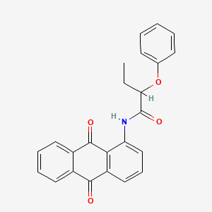 molecular formula C24H19NO4 B4926747 N-(9,10-dioxo-9,10-dihydro-1-anthracenyl)-2-phenoxybutanamide 