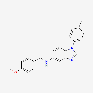 molecular formula C22H21N3O B4926765 N-(4-methoxybenzyl)-1-(4-methylphenyl)-1H-benzimidazol-5-amine 