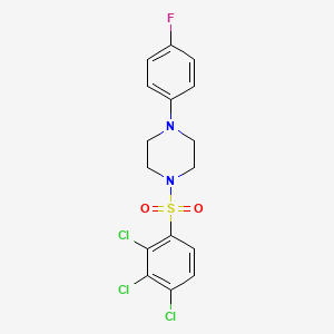 molecular formula C16H14Cl3FN2O2S B4926811 1-(4-fluorophenyl)-4-[(2,3,4-trichlorophenyl)sulfonyl]piperazine 
