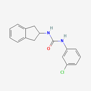 molecular formula C16H15ClN2O B4926841 N-(3-chlorophenyl)-N'-(2,3-dihydro-1H-inden-2-yl)urea 