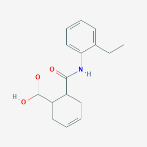 molecular formula C16H19NO3 B4926895 6-{[(2-ethylphenyl)amino]carbonyl}-3-cyclohexene-1-carboxylic acid 