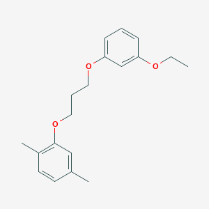 molecular formula C19H24O3 B4926897 2-[3-(3-ethoxyphenoxy)propoxy]-1,4-dimethylbenzene 