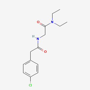 molecular formula C14H19ClN2O2 B4926901 N~2~-[(4-chlorophenyl)acetyl]-N~1~,N~1~-diethylglycinamide 