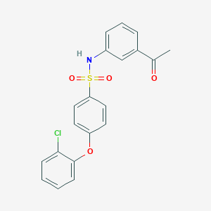 N-(3-acetylphenyl)-4-(2-chlorophenoxy)benzenesulfonamide