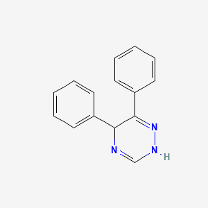 molecular formula C15H13N3 B4926938 5,6-diphenyl-4,5-dihydro-1,2,4-triazine 