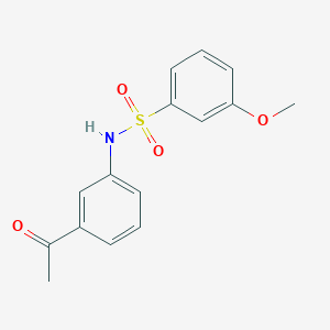 N-(3-acetylphenyl)-3-methoxybenzenesulfonamide